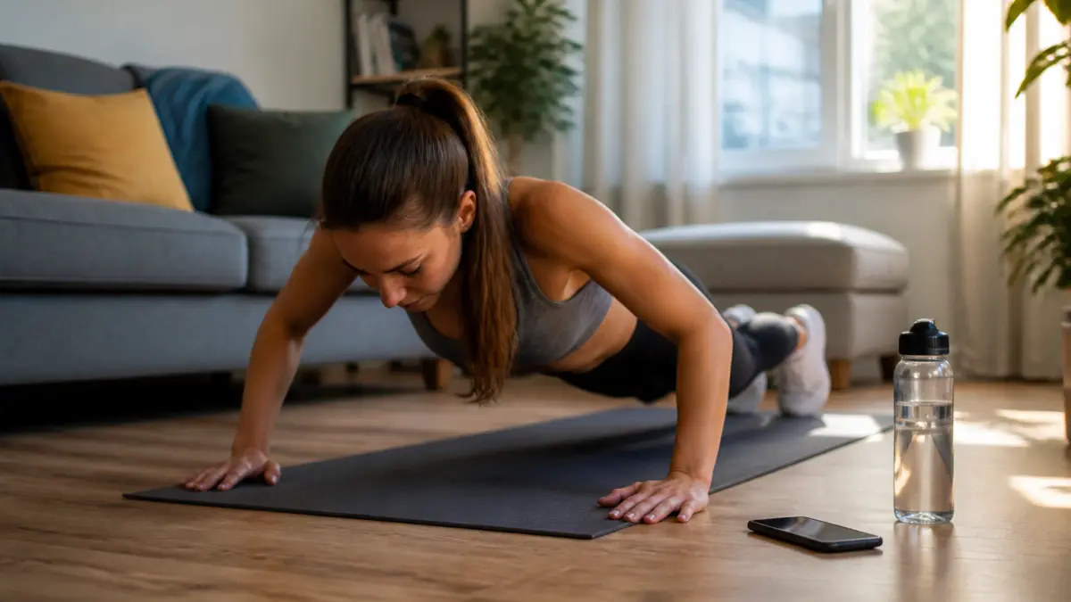 Allenamento a casa: programma semplice per restare costanti senza attrezzi